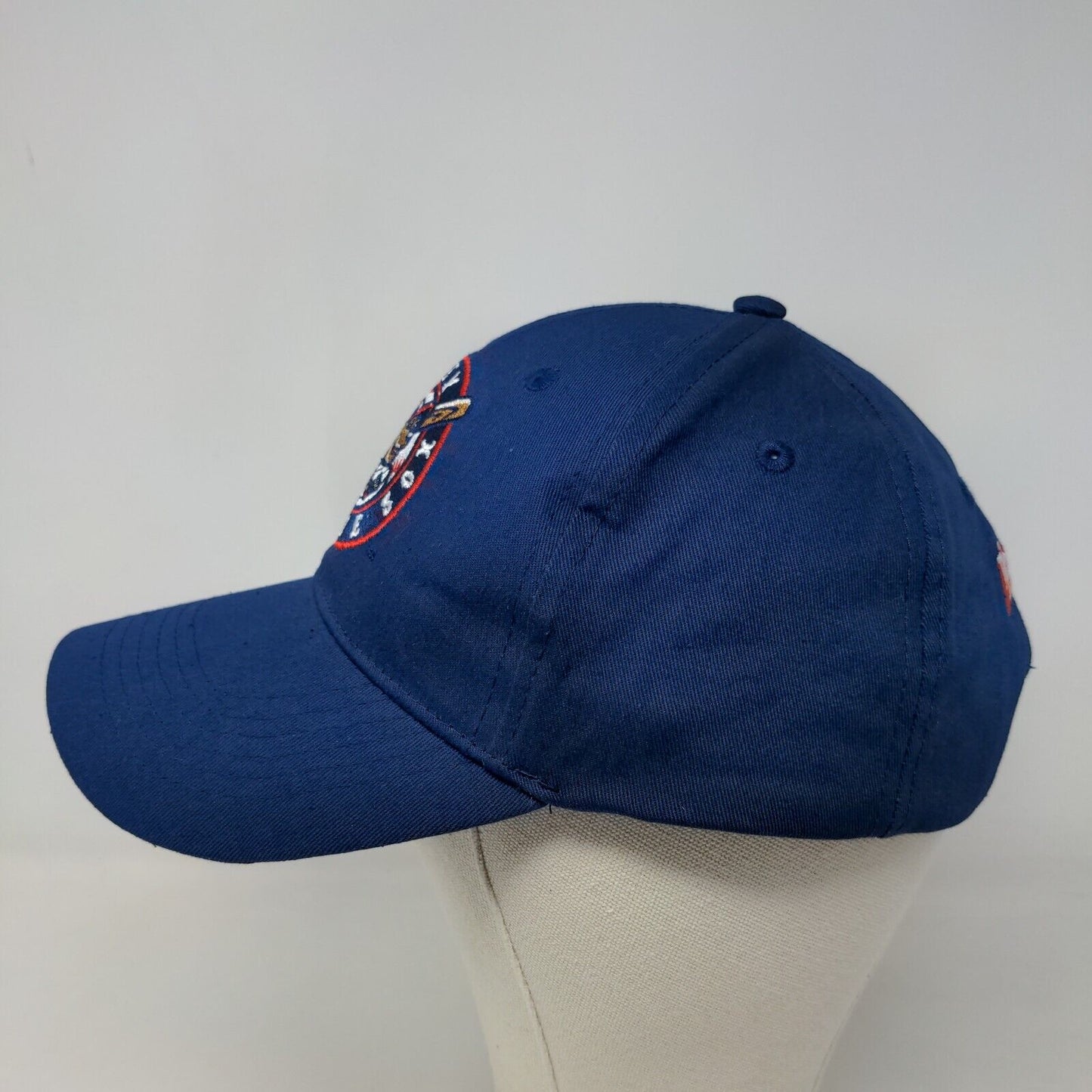 Unbranded Men's Strapback Hat Blue Adjustable Valley Blue Sox Embroidered Logo