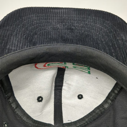 5 Panel Black One Size Corduroy Rope Brim Consolidated CF Red Green Snapback Hat