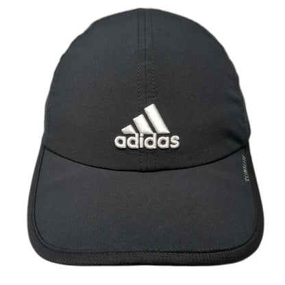 Adidas Baseball Cap Black One Size Strapback Climalite Mesh Side Panels Hat