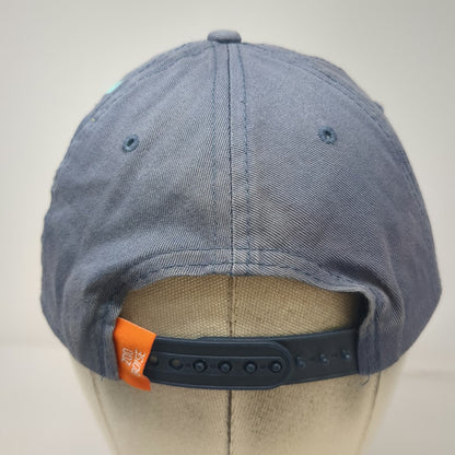 Rockville Snapback Hat Blue One Size Giraffe Graphic Zoo Boise Animal Print