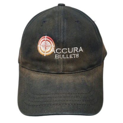 Black Baseball Cap One Size Accura Bullets Slideback Hat Target Logo Cotton