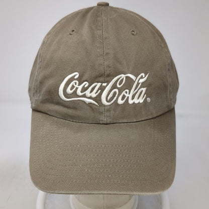 Coca-Cola Baseball Cap Brown White One Size Las Vegas Embroidered Hat Slideback
