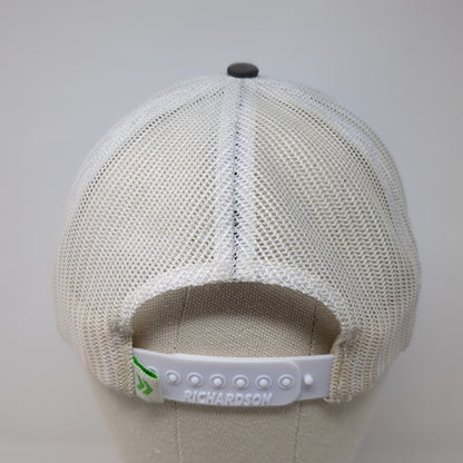 Get Moving Forward Snapback Trucker Hat Gray One Size Mesh Back Outdoor