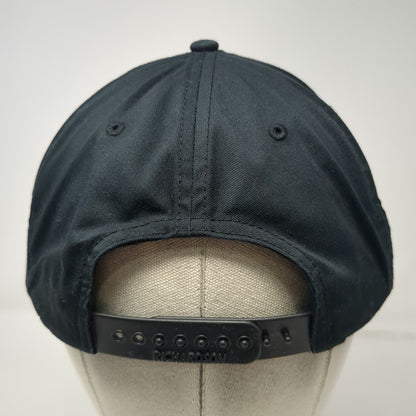 Richardson Snapback Black Hat One Size Mack Trucks Bulldog Logo Adjustable