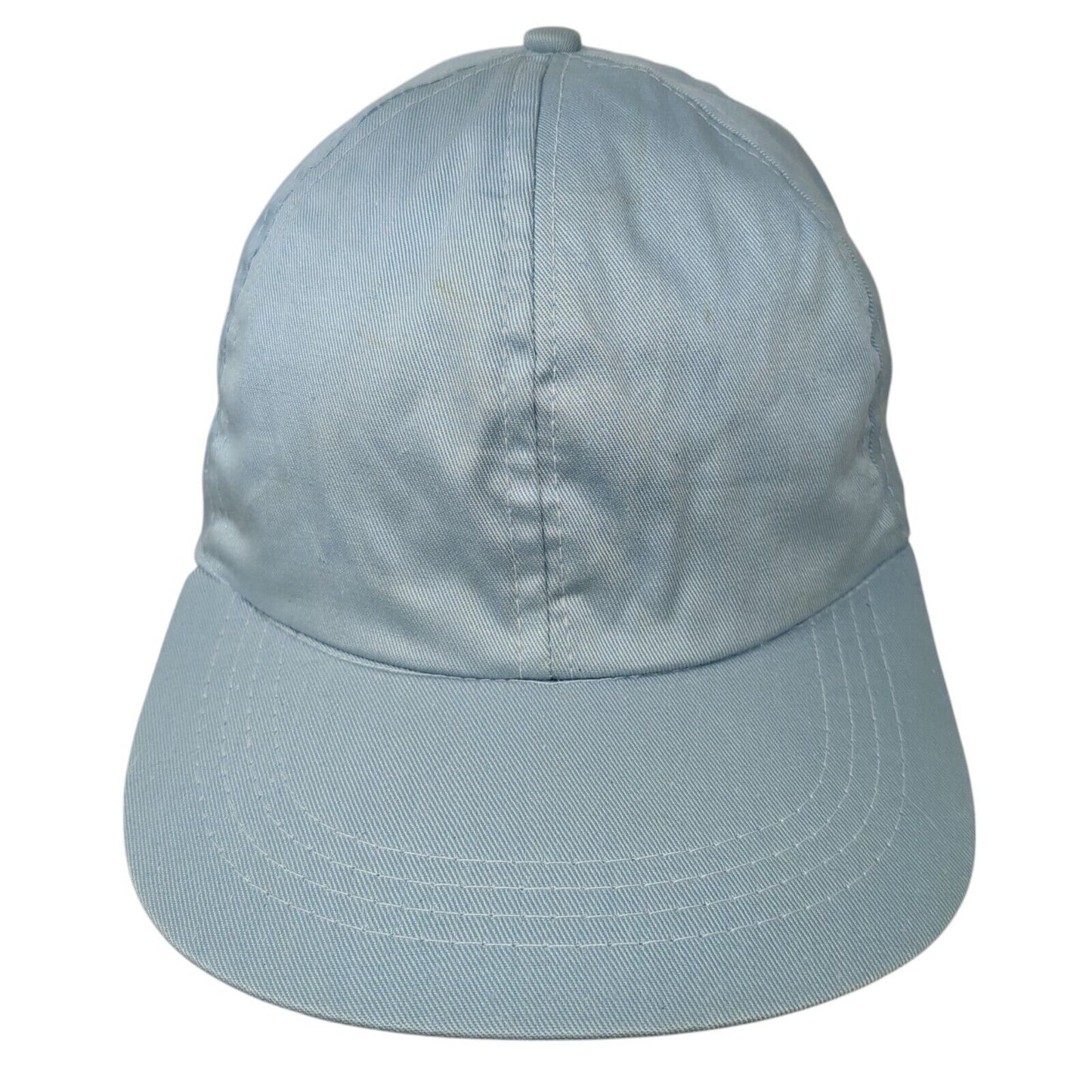 Unbranded Strapback Hat Blue One Size Stretch Lightweight 6 Panel Blank
