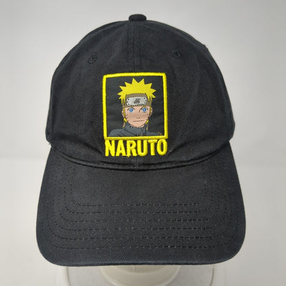 Naruto Shippuden Slideback Hat Black One Size Adjustable Embroidered