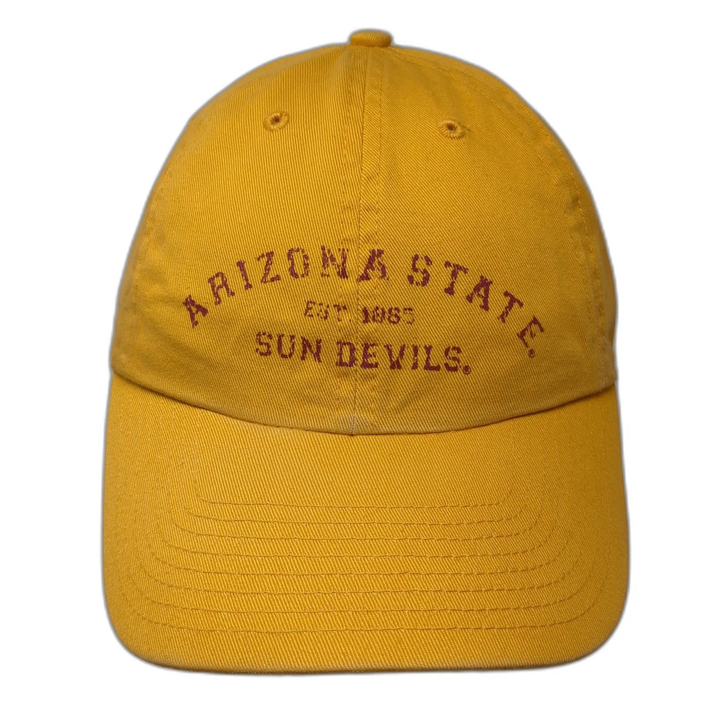 Arizona State Sun Devils NCAA Twins Enterprise Yellow M Cotton Embroidered Cap
