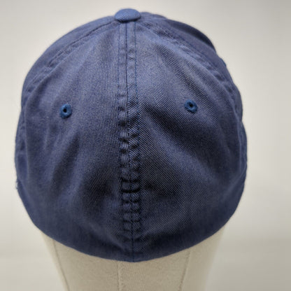 R&H Mechanical Fitted Hat Blue S/M Flexfit Embroidered 6 Panel Yupoong