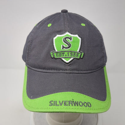 Silverwood Est. 1988 Strapback Hat Gray One Size Adjustable Embroidered