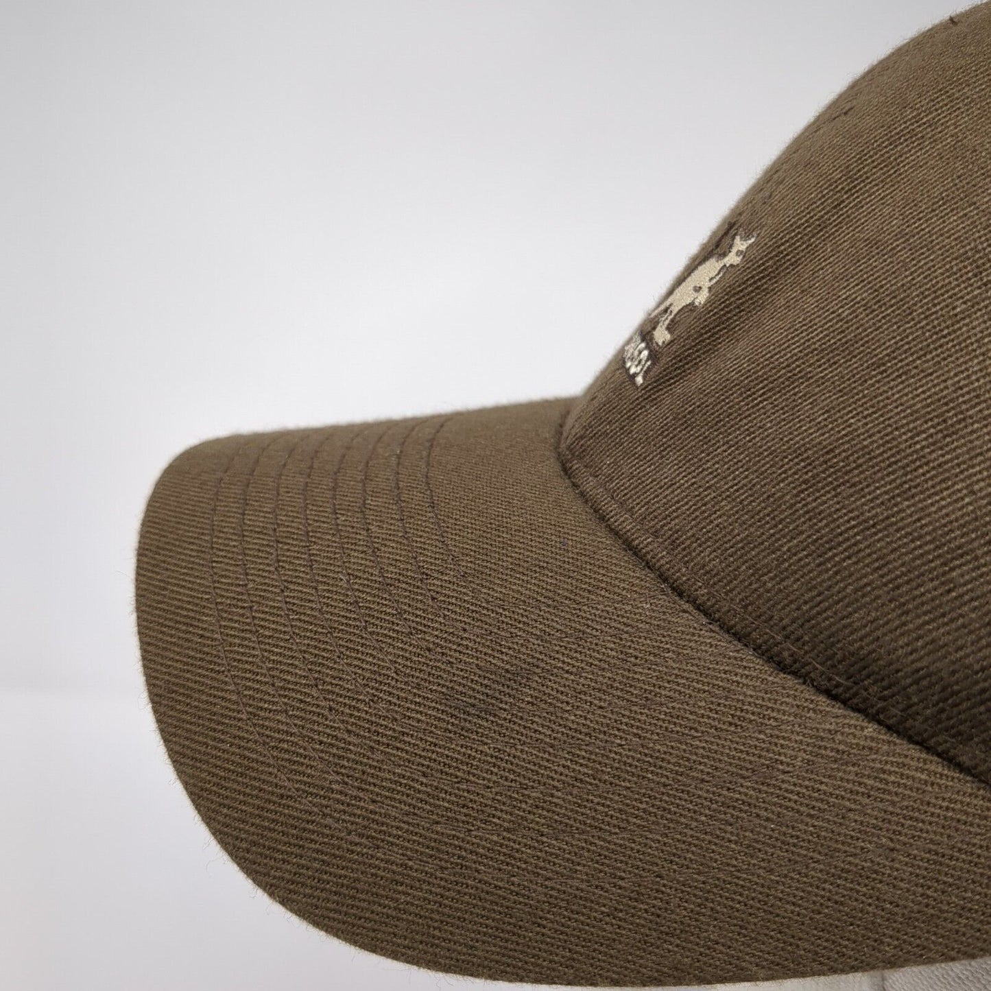 Kangol Kangaroo Fitted Hat Brown L/XL Embroidered Flexfit 6 Panel