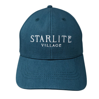 Starlite Village Slideback Hat Blue One Size Adjustable Embroidered 6 Panel
