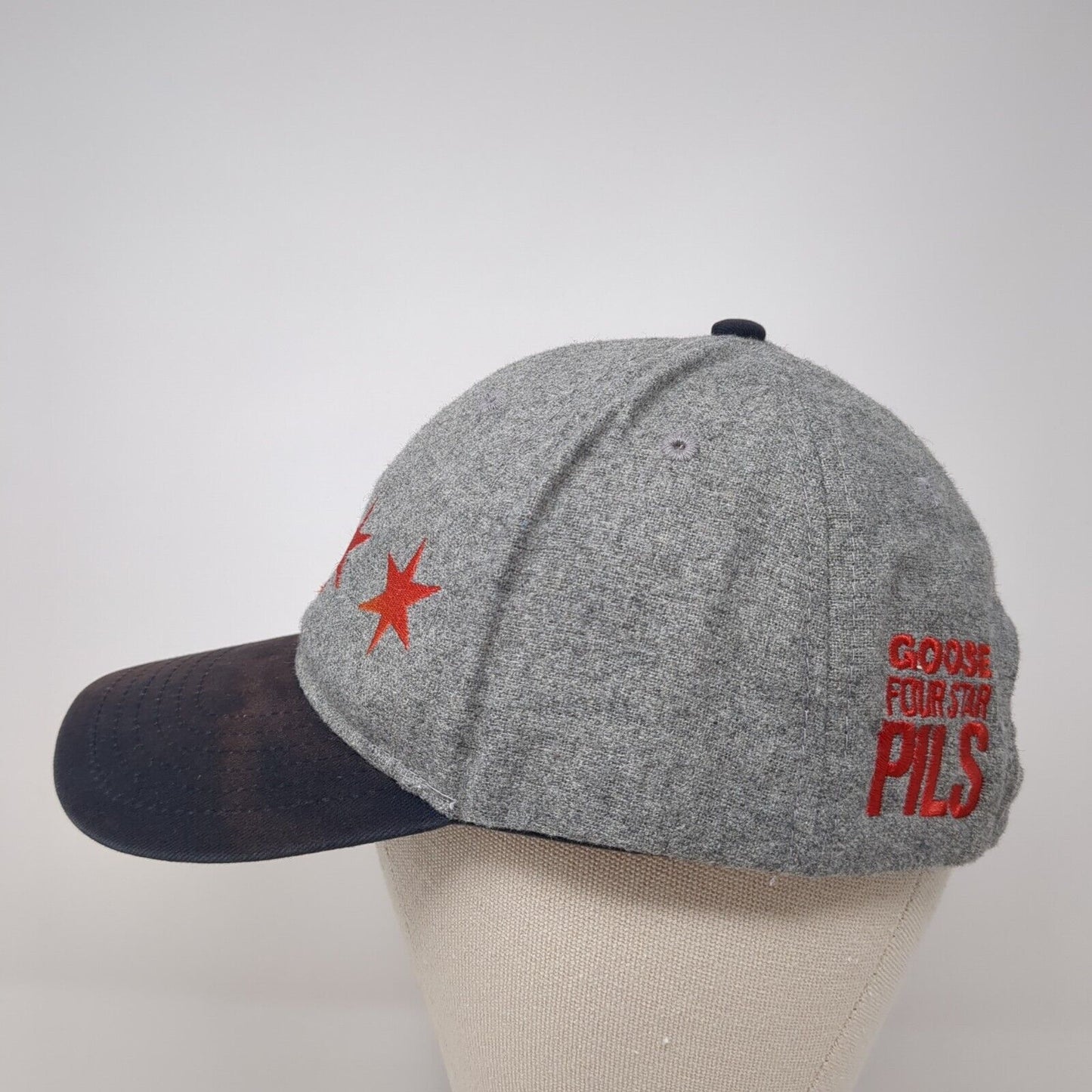 Goose Four Star Pils Crown Strapback Hat Multicolor OS Adjustable Embroidered