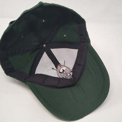 Lew Harris Safaris Strapback Baseball Cap Green One Size Adjustable Embroidered