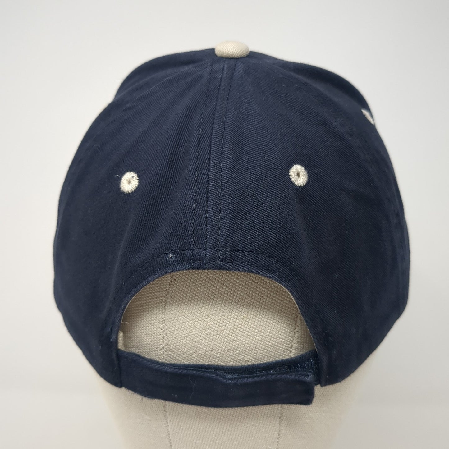Macto 2011 Strapback Baseball Cap Blue OS Adjustable Embroidered Cap America