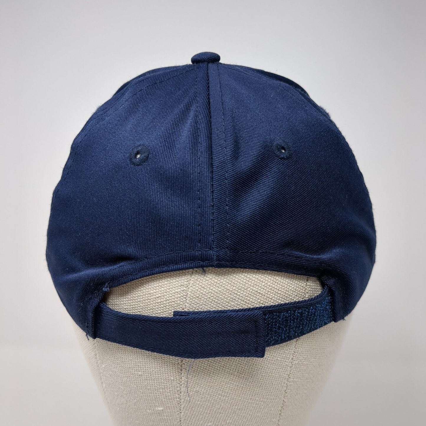 Sunset Strapback Hat Blue One Size Adjustable Embroidered Vented Holes 6 Panel