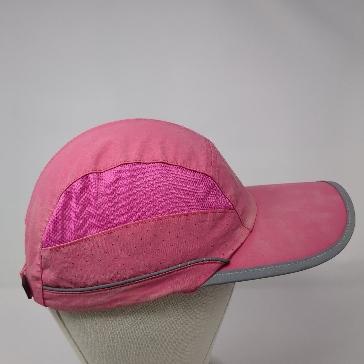 RRvane Strapback 5 Panel Cap Pink Size 56cm-62cm Adjustable Embroidered