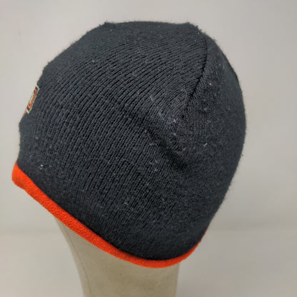 Harley Davidson Men's Knit Beanie Hat Black Size OSFA Embroidered Logo Acrylic