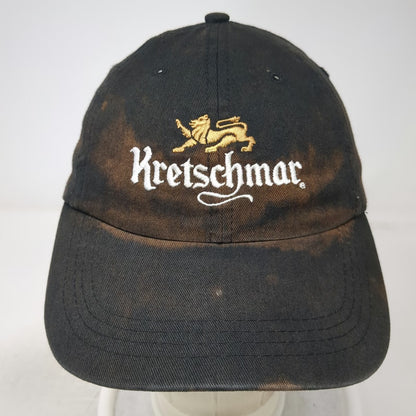 Quake City Caps Kretschmar Deli Lion Logo Black Baseball Cap One Size Slideback