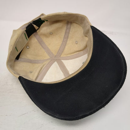 New Holland Baseball Cap Beige One Size Embroidered Bear Forest Nature Hat