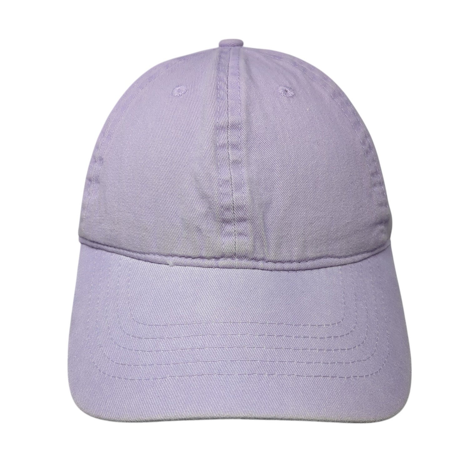 Unbranded Strapback Baseball Cap Purple One Size Adjustable 6 Panel Blank
