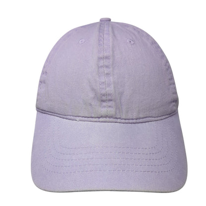 Unbranded Strapback Baseball Cap Purple One Size Adjustable 6 Panel Blank