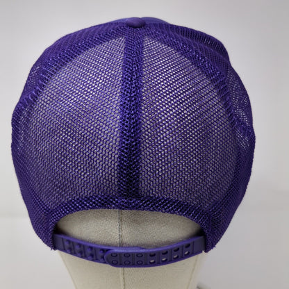 Ace Industrial Supply Snapback Trucker Hat Purple OS Adjustable Mesh Back Rope