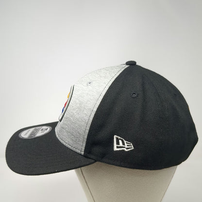 Pittsburgh Steelers NFL New Era Cap Black One Size Gray Strapback Adjustable Hat