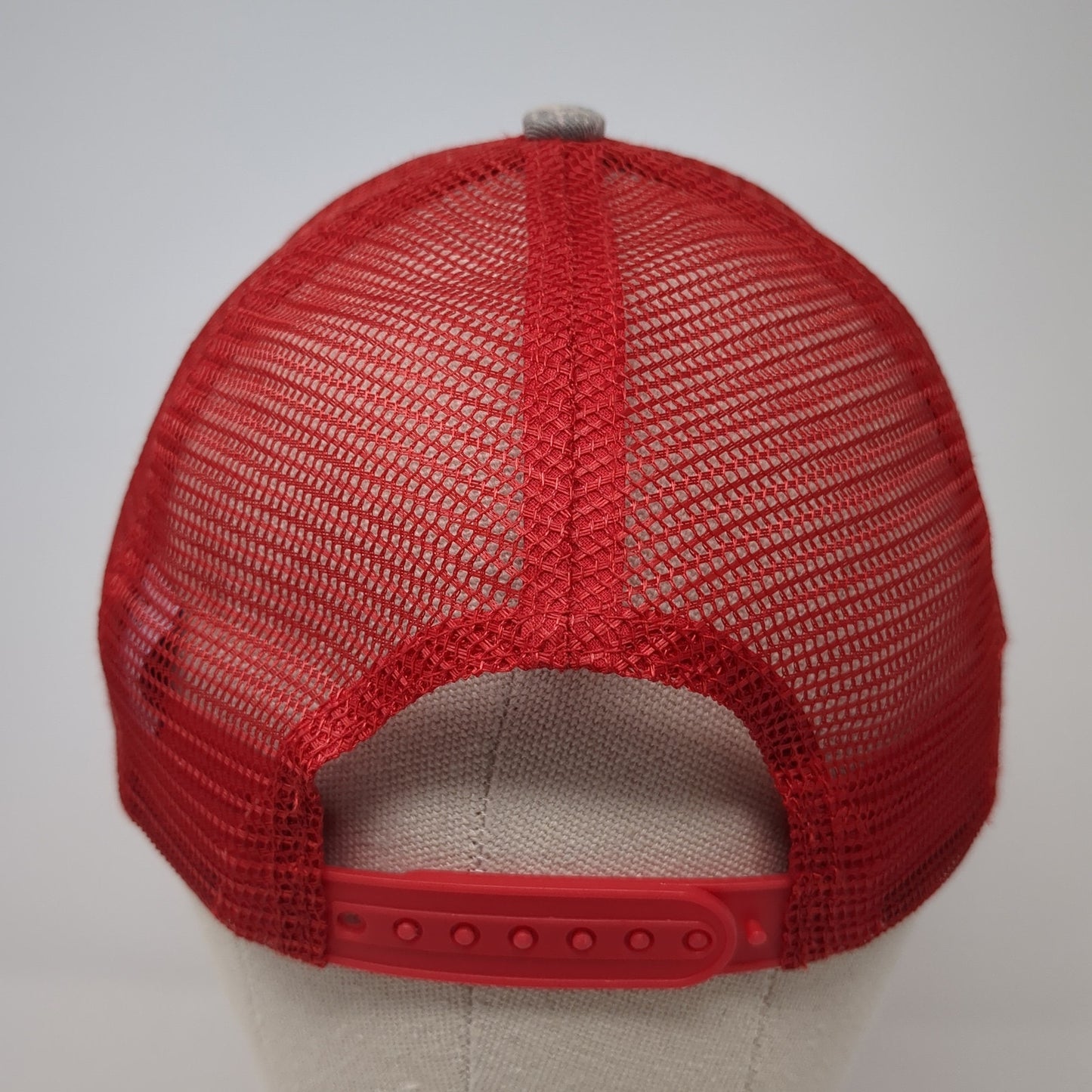 Big O Tires Snapback Trucker Hat Red One Size Mesh Back MFA Oil USA Flag