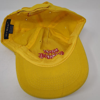 Super Awesome Super Pretzel Hat Baseball Cap Yellow One Size Adjustable Hit Wear