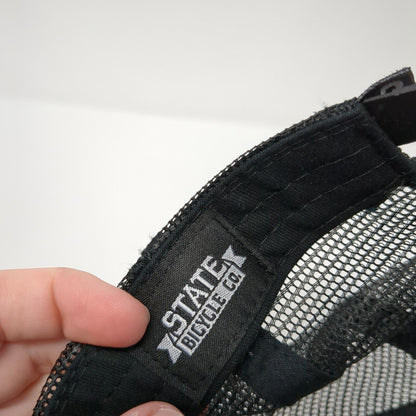 State Bicycle Company Snapback Trucker Hat Black One Size Mesh Back