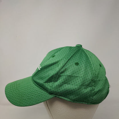 JSG Services LLC Strapback Hat Green One Size Embroidered 6 Panel Outdoor Cap