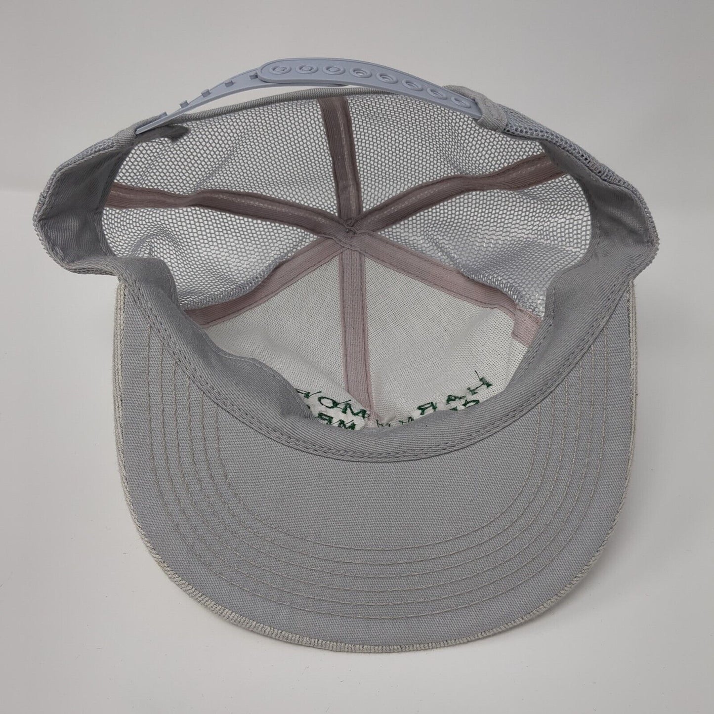 Harris Moran Seed Company Snapback Trucker Hat Gray OSFA Mesh Back