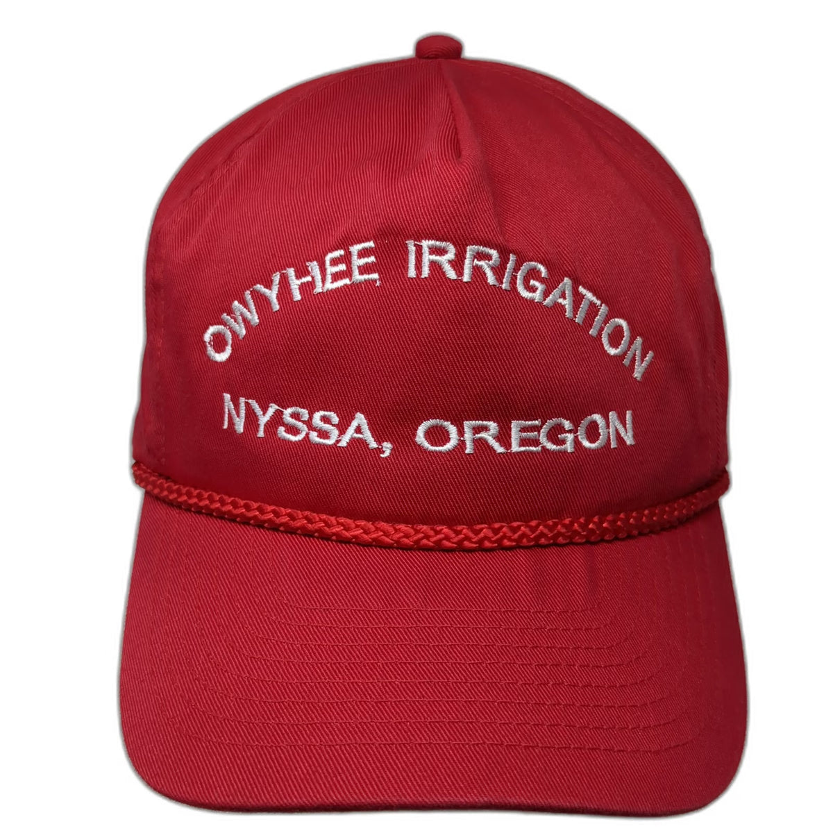OTTO 5 Panel Red Hat One Size Snapback Owyhee Irrigation Nyssa Oregon Poly