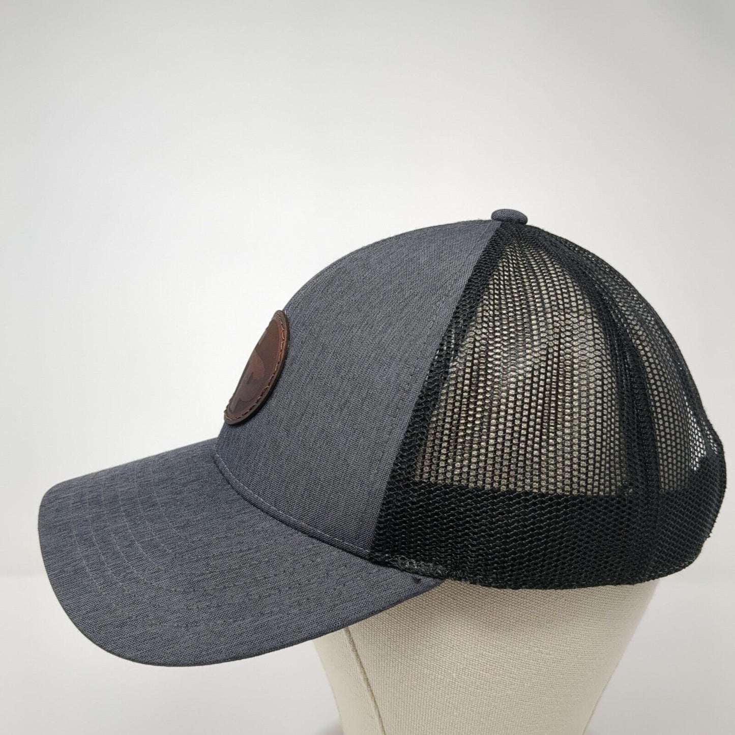 FP Patch Snapback Mesh Back Trucker Hat Gray One Size Outdoor Cap