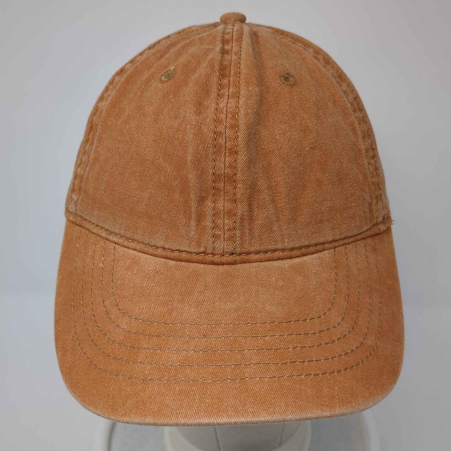 Unbranded Slideback Baseball Cap Orange One Size Adjustable 6 Panel Blank