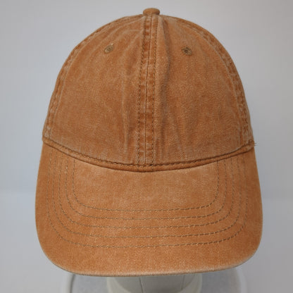 Unbranded Slideback Baseball Cap Orange One Size Adjustable 6 Panel Blank
