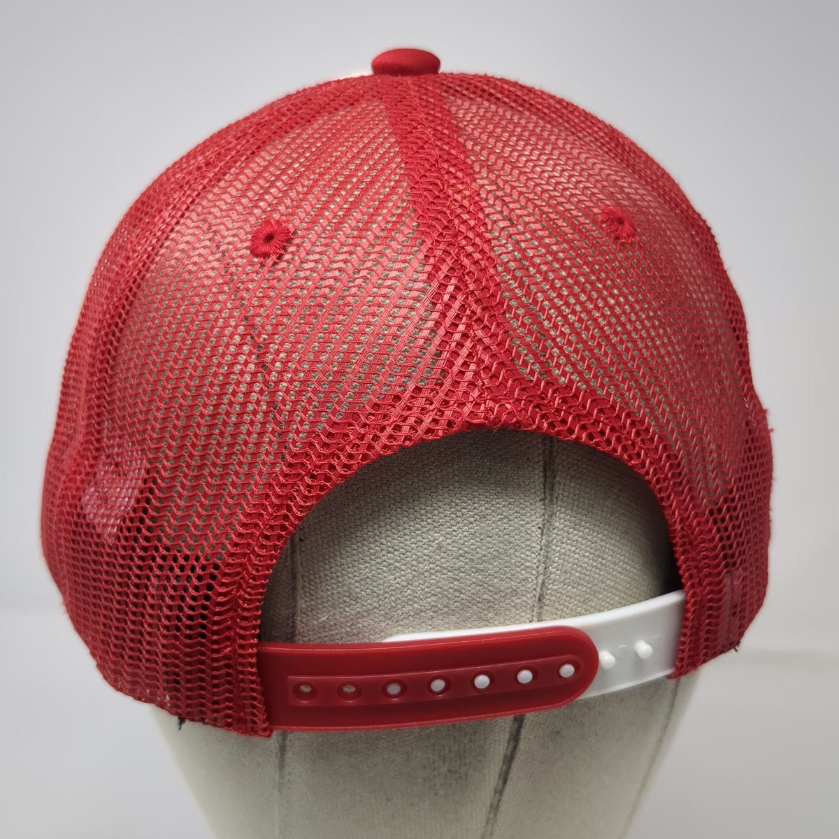 Zephyr Utah Utes NCAA Red White One Size Trucker Hat Mesh Snapback Football Logo