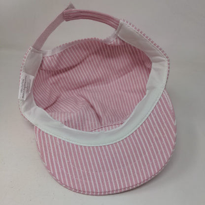 Unbranded Strapback Newsboy Pressboy Hat Cap Pink Small Striped Blank