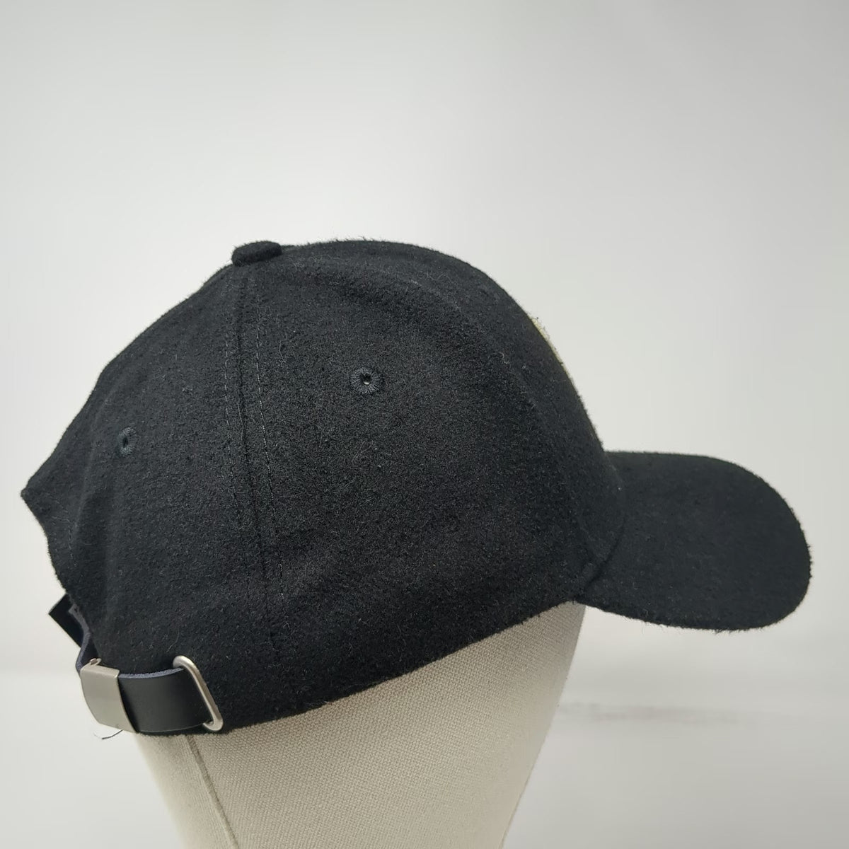 Portland Gear Baseball Cap Black One Size P Logo Wool Blend Slideback Hat