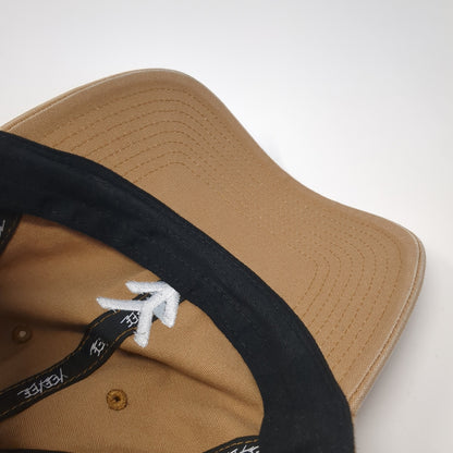 Yee Yee Logo Slideback Hat Brown One Size Adjustable Solid Embroidered
