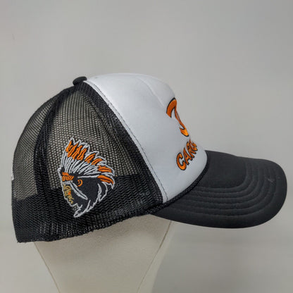 Otto Boy's Snapback Mesh Back Hat Black White Embroidered Carol City Drip