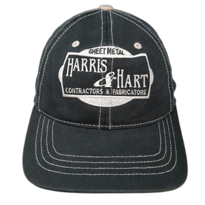 Flexfit Baseball Black M Harris & Hart Sheet Metal Contractors Structured Hat