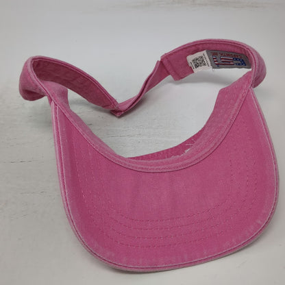 Capsmith Pink OSFM Visor Hat Strapback Trail of the Coeur d'Alene Harrison ID