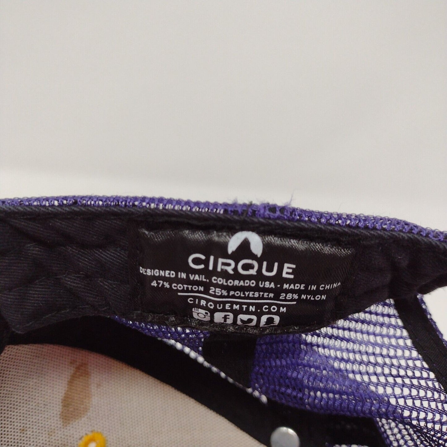 Snowbird Mountain Snapback Mesh Back Trucker Hat Multi One Size