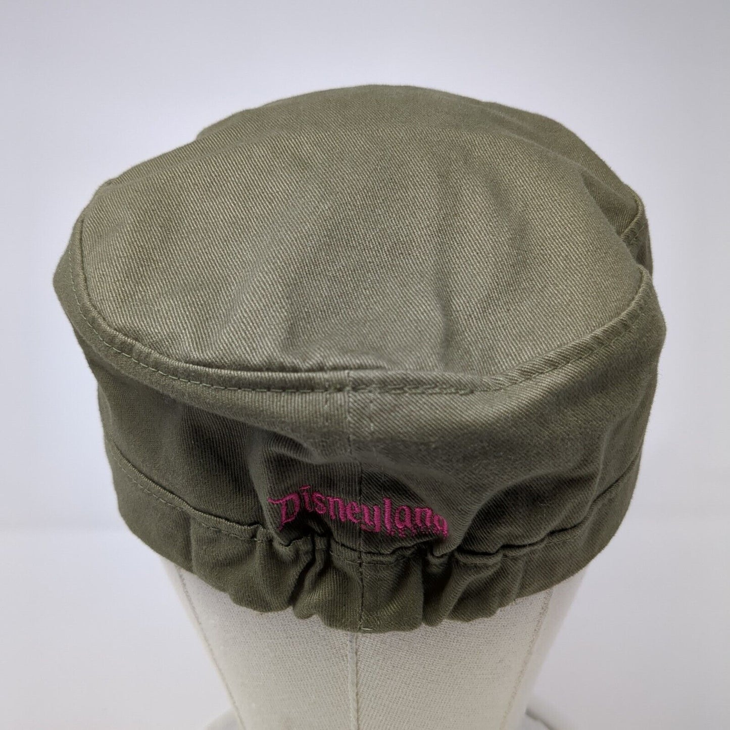 Mickey Mouse Fitted Cadet Army Hat Green One Size Embroidered Disneyland
