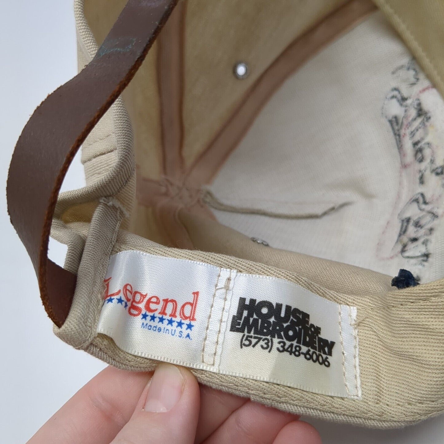 Super Strike Slideback Hat Multi One Size Adjustable Leather Strap
