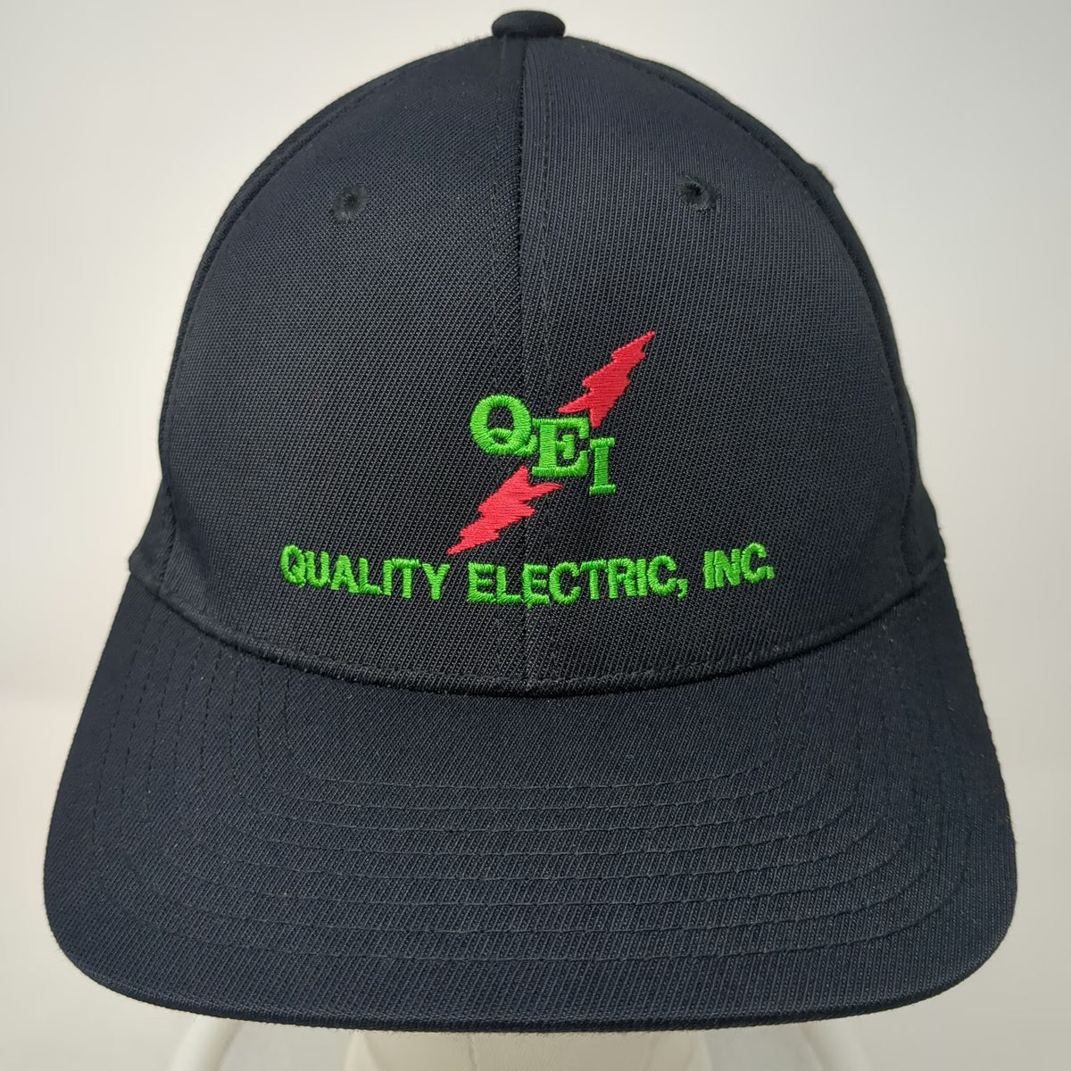 Sport-Tek Baseball Cap Black XL Flexfit Embroidered Quality Electric Logo Hat
