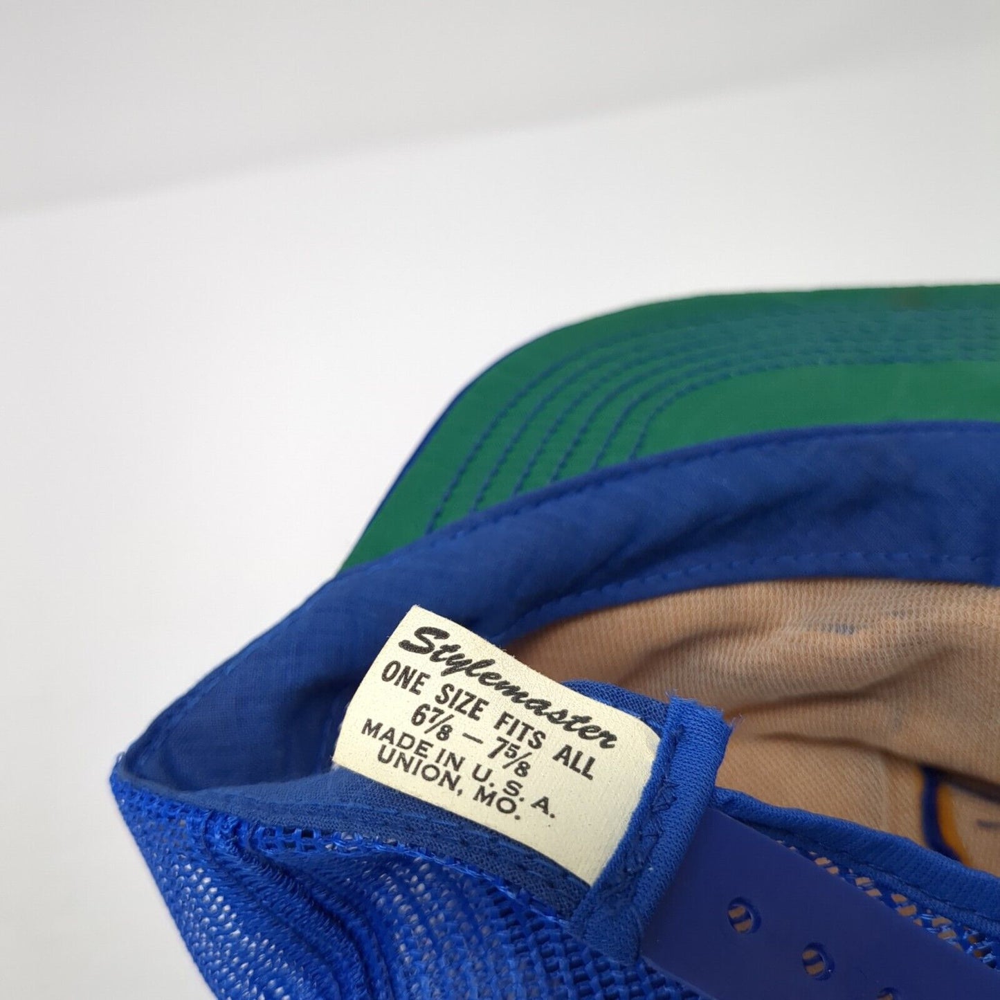 Mercantile Bank Snapback Trucker Hat Blue 6 7/8-7 5/8 Mesh Back Outdoor