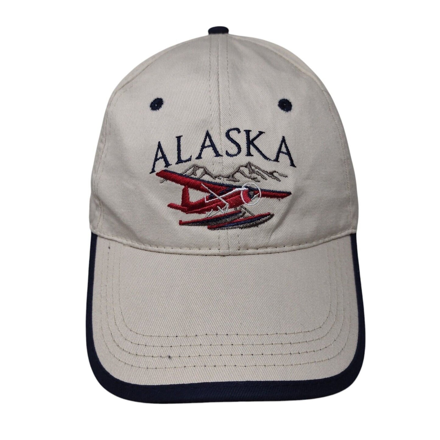 Alaska Snapback Hat Tan One Size Adjustable Embroidered 6 Panel Tonqass Cotton