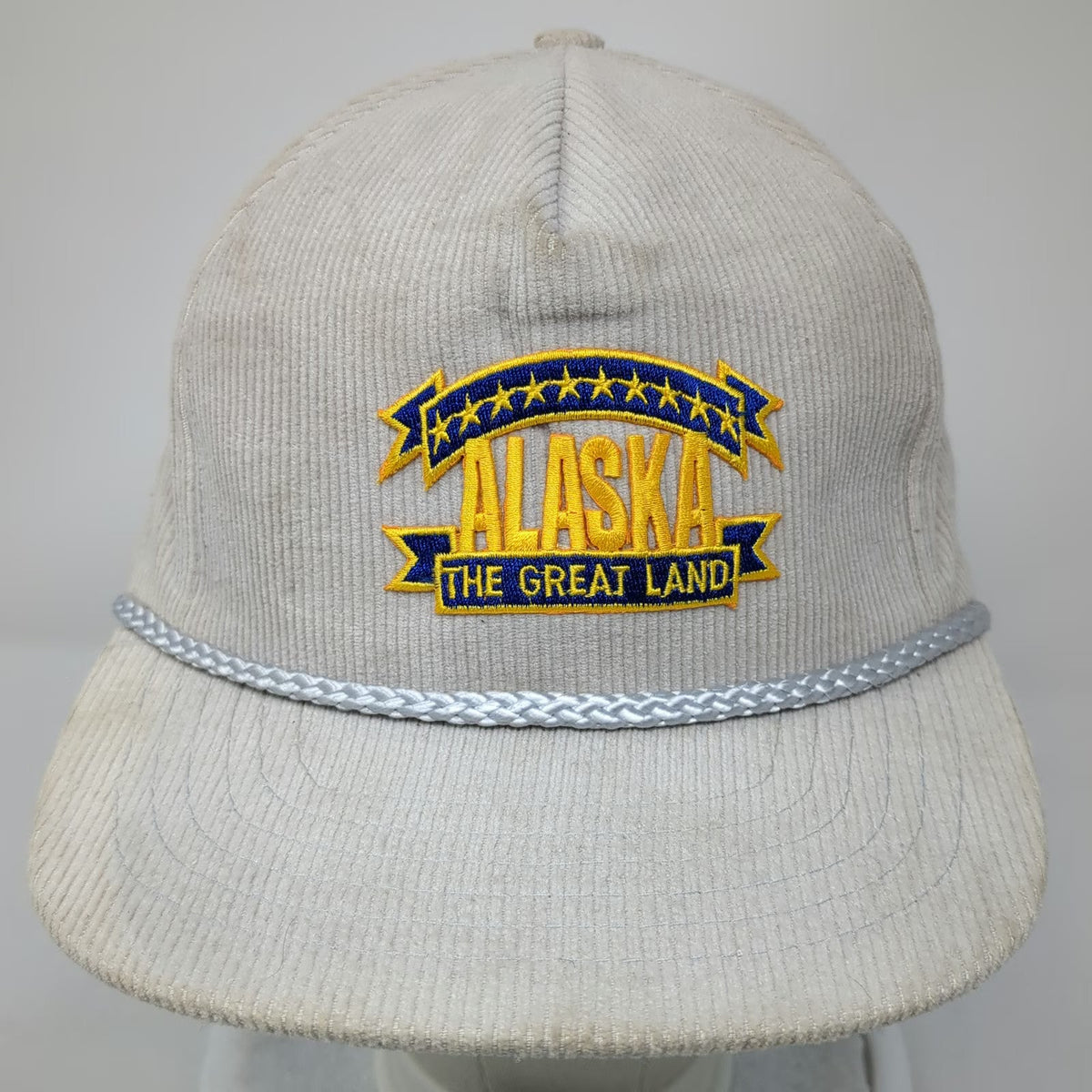 Headliners 5 Panel Beige Blue Yellow Silver One Size Alaska Corduroy Rope Hat